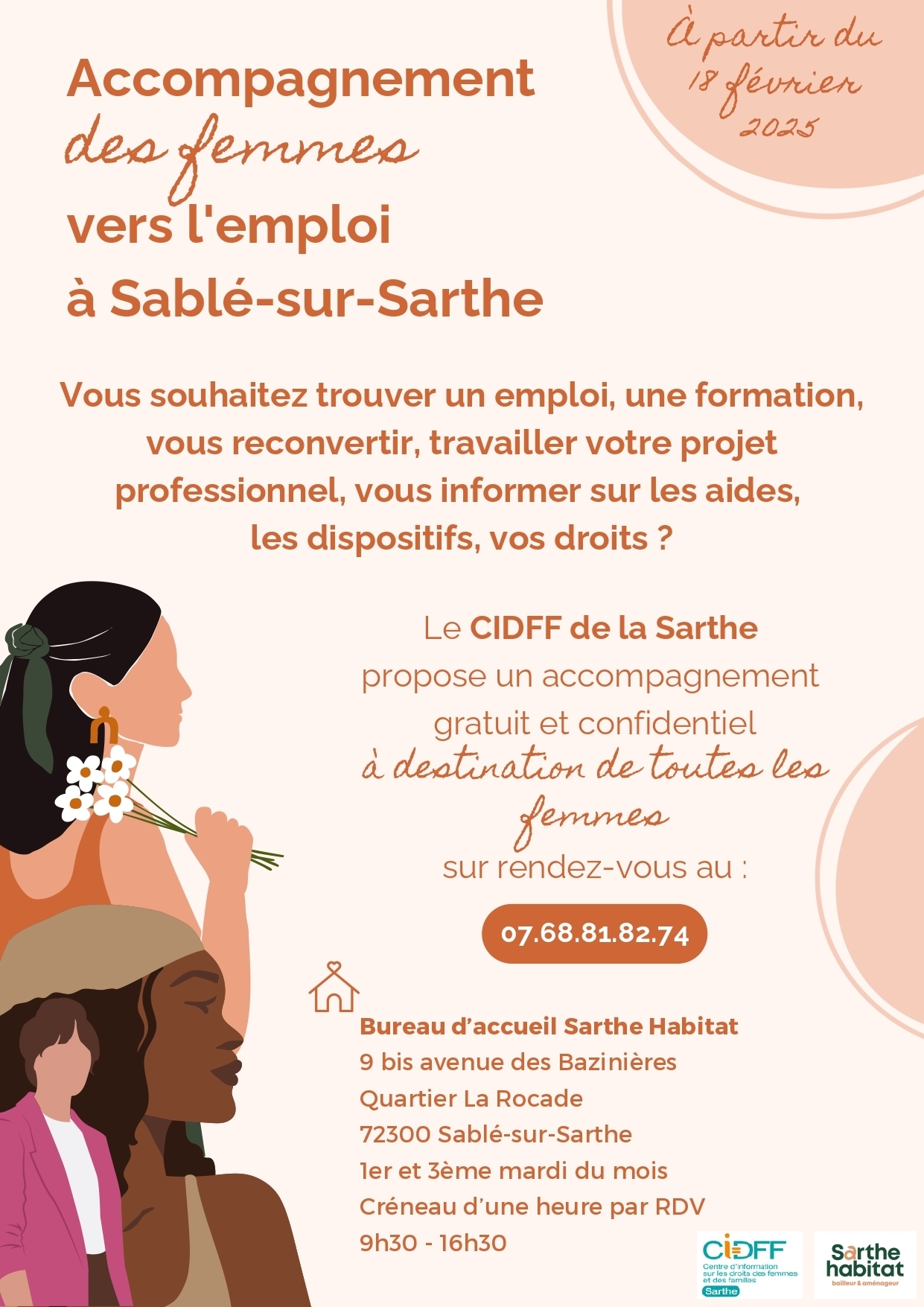 flyer permanence emploi CIDFF